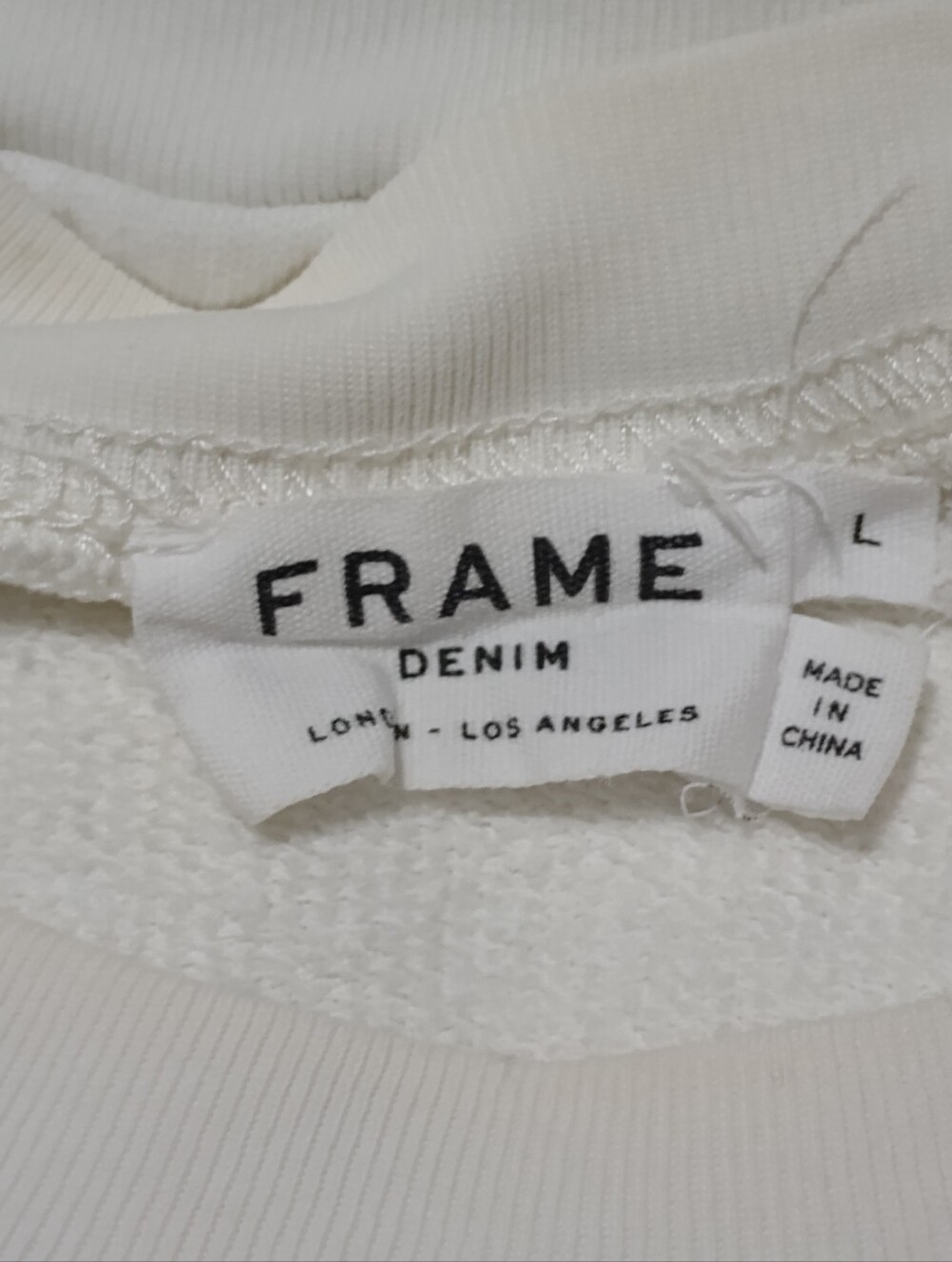 Frame Fuzzy Color Logo Crewneck Sweatshirt - Picture 6 of 7
